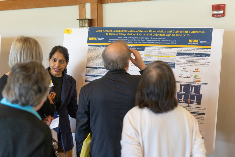 Swathi Mamillapalli presenting her poster