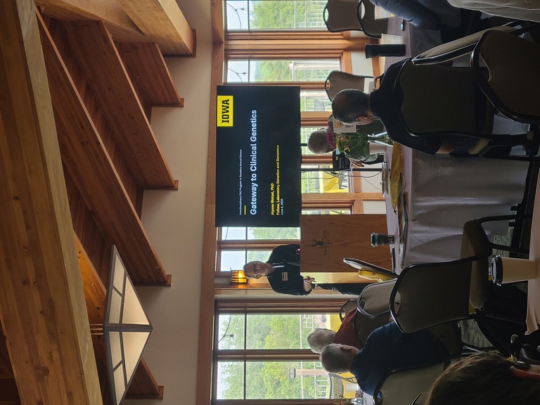 Ben Darbro introducing Alyssa Wetzel