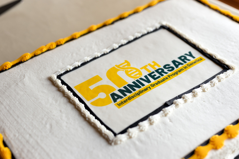 Cake with Genetics 50th logo