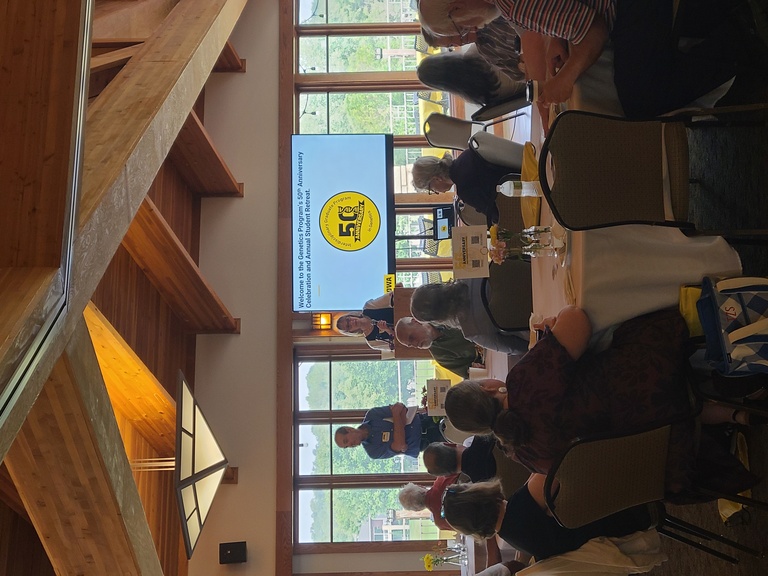 Lori Wallrath welcoming everyone to the retreat