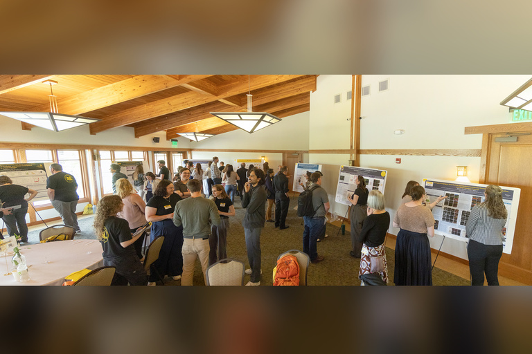 Panorama photo of poster session
